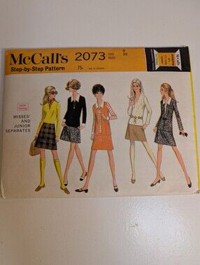 Vintage 1969 McCall’s 2073 Mod Separates Sewing Pattern Uncut